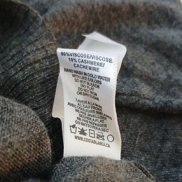 Costa Blanca Charcoal Knit Cardigan - Picture 7 of 7